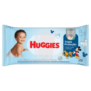 Lenço Umedecido Disney Baby Huggies Tripla Proteção c/ 88 Un