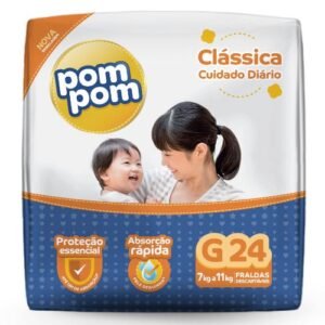 Fralda Descartável Pompom Clássica